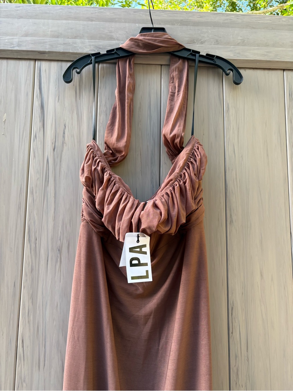 LPA Vittoria Maxi dress in chocolate New with Tags! - Picture 11 of 11